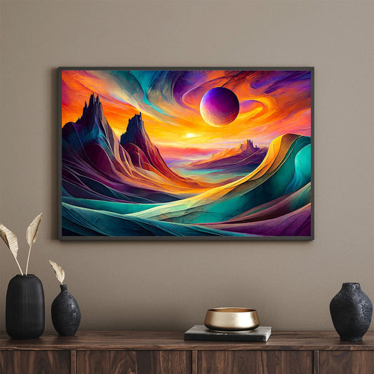 Surreal Sunset Landscape Art Digital Download