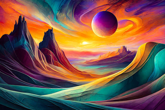 surreal landscape digital art